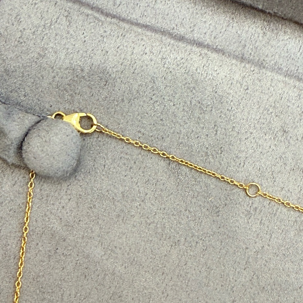Alexa Leigh Small Double Pear Necklace — Yellow Gold - Picture 6 of 8